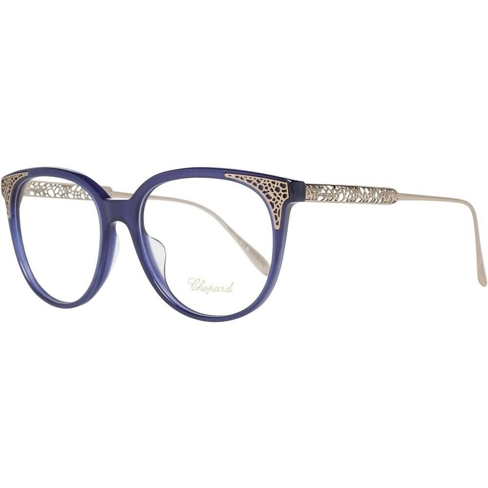NWT Chopard VCH253-0956-53 Blue Gold 53mm Eyeglasses